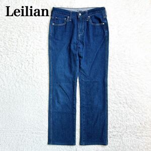 美品 Leilian レリアン デニム パンツ ストレッチ有 7号 S レディース C52427-82