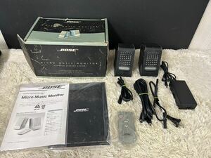 【1円スタート】BOSE ボーズ Micro Music Monitor マイクロミュージックモニター スピーカーシステム 小型スピーカー 現状品/K24083120宅80