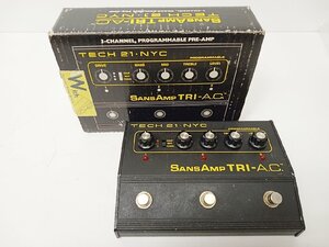 [7A-612-007-1] TECH21 SANSAMP TRI AC オーバープリアンプ 歪み系 箱有 楽器周辺 動作確認済み 中古