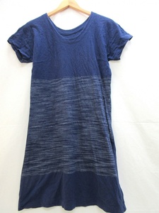 HaaT ISSEY MIYAKE ハート イッセイミヤケ 半袖切替ワンピース 2 HA43JT223 綿89% ポリエステル11% PLEATS PLEASE プリーツプリーズ