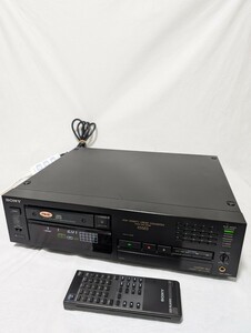 【再生確認】SONY CDP-X55ES ソニー CDデッキ CDプレーヤー コンパクトディスクプレーヤー リモコン付 