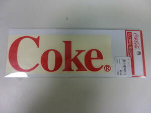 コカコーラ カッティングステッカー Coke アルファベット 赤