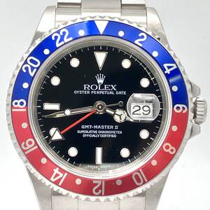 ROLEX ロレックス GMT マスターⅡ 自動巻き16710T Y※※※※※※ 腕時計 OH.研磨済み