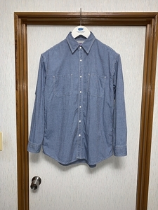 S 美品 22ss THE NORTH FACE PURPLE LABEL Indigo Dungaree Shirt シャツ NT3156N ノースフェイスパープルレーベル