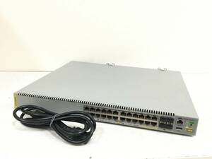 ☆アライドテレシス Allied Telesis AT-x510-28GPX スイッチ ケーブル付属 動作品