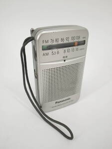 パナソニック　ラジオ　RF-P50A　シルバー 　FM-AM　 2-BAND　 RECEIVER 　現状品　（池　IV28