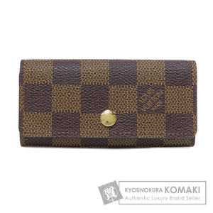 LOUIS VUITTON ルイヴィトン N62631 ミュルティクレ4 キーケース ダミエキャンバス レディース 中古