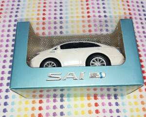 ミニカー トヨタ サイ SAI プルバックカー ホワイトパールクリスタルシャイン　