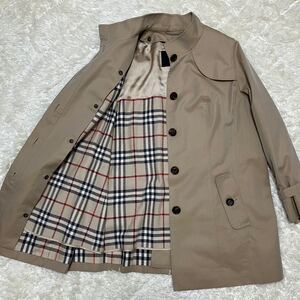 希少！ BURBERRY LONDON！ バーバリーロンドン バーバリー ノバチェック ステンカラーコート大きいサイズ