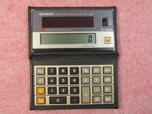 CASIO カシオ SL-120　12桁 折り畳み ソーラー電卓　動作確認済 昭和レトロ