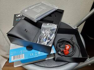 中古 ゼンハイザー(Sennheiser) IE 100 PRO RED プロ用モニタリングイヤホン 赤 カナル型 有線イヤホン