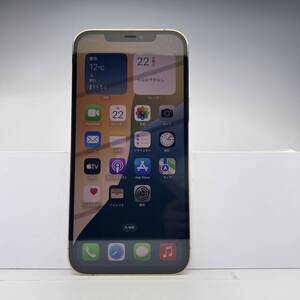 iPhone 12 Pro Max 256GB ゴールド SIMフリー 訳あり品 ジャンク 中古本体 スマホ スマートフォン 白ロム [出品ID：30248]