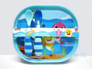 USA購入★★ ベイビーシャーク　2in1プレートとスプーン2 未使用品 ★★ THE FIRST YEARS PLATE BABY SHARK