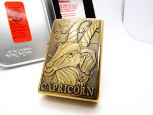 バレットスマイス カプリコーン 山羊座 ソリッドブラス zippo ジッポ 2000年 未使用