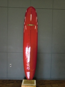 ★格安出品！売り切り！！TYLER SURFBOARDS ノーズライダー 9’6 RED TINT ゴールドディケール 中古品★