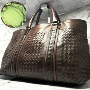 【極美品☆入手困難】ボッテガヴェネタ bottega veneta トートバッグ ビジネスバッグ 肩掛け ハンド イントレチャート 本革レザー メンズ鞄