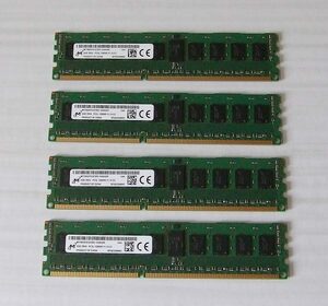 MT18KSF51272PZ PC3L-12800R DDR3L-1600 4GB ECC サーバー用メモリー 4枚セット