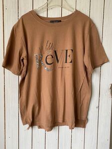 【激安！最終値下げ！】オ15☆CHLOR 変形半袖Tシャツ　茶色　大人素敵！超お買い得！