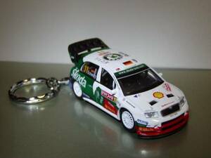 ■即決■キーホルダー■SKODA FABIA WRC05■シュワルツ■シュコダ■ダイキャストモデル■アクセサリー■キーチェーン■