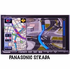 ■地図2012年度■PANASONIC STRADA パナソニックストラーダ CN-S310D 地デジ フルセグ Bluetooth audio Panasonic DVD 即決配線あり