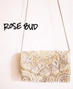 D221391 ROSE BUD ビジューショルダーバッグ