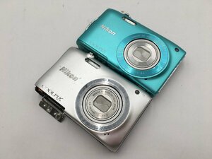 ♪▲【Nikon ニコン】コンパクトデジタルカメラ 2点セット COOLPIX A100/S3300 まとめ売り 0926 8