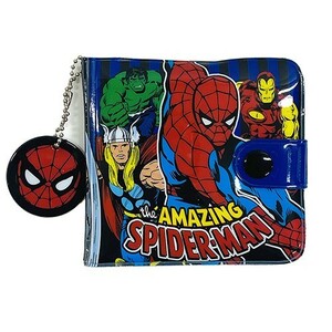 送料込 スパイダーマン ビニール財布 （ブルー＆ブラック） 17870 マーベル MARVEL グッズ 財布 さいふ お財布 子ども キッズ 男の子