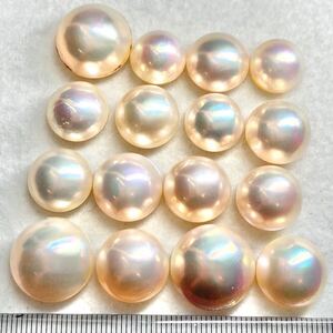 1円〜!!◆マベパールおまとめ153ct◆d 約30.6g mabe pearl パール 半円真珠 ジュエリー jewelry ルース 裸石 宝石 w4マ53