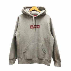 シュプリーム SUPREME スワロフスキー19SS 25th Anniversary ボックスロゴ パーカー フーディー 25周年 M グレー レッド メンズ