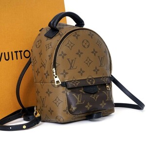 【使用わずか 極美品】 ルイヴィトン Louis Vuitton モノグラムリバース パームスプリングスミニ ブラウン系 バックパック 2117