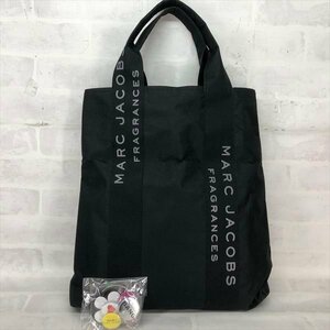 MARC JACOBS マークジェイコブス 海外免税店ノベルティ 限定商品 バッチ付き トートバッグ ブラック LH632023120803