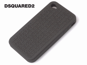 DSQUARED2 W12 IT5011 V337 82 ロゴ柄 ミリタリーグリーン系 シリコン iPhone 4 用 保護ケース アイホン4 カバー