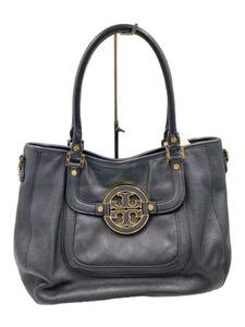 TORY BURCH◆トリーバーチ/トートバッグ/レザー/BLK