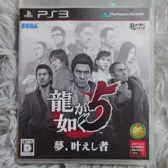 （お値下げ最終）龍が如く5 夢、叶えし者　PS3用