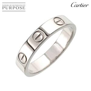 カルティエ Cartier ミニラブ #47 リング K18 WG ホワイトゴールド 750 指輪 Mini Love Ring 90250974