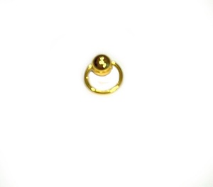 破格　半額以下★　普通のピアスの穴サイズ　可愛い大きめボール　金色GOLDカラー316SS・リング1８G８ｍｍ6ｍｍUA　231228