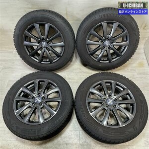 プジョー3008/5008 等 スパルコ 7-17+45 5H108 ブリヂストン DM-V3 225/60R17 17インチ スタッドレス 4本セット 009k