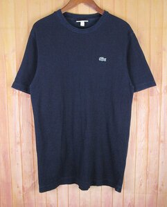 ST10896 LACOSTE ラコステ 鹿の子 Tシャツ ネイビー系 US S（クリックポスト可）