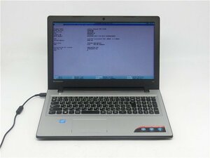 中古　Lenovo　300-15IBR　Celeron　N3050　4GB　HDD320GB　ノートパソコン　BIOSまで表示　　詳細不明　　ジャンク扱い 　