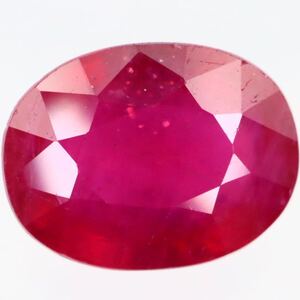 1円〜!!ソ付!!（天然ルビー2.10ct）d 約8.14×6.17mm ルース 裸石 corundum コランダム ruby 宝石 jewelry BJ1/DC0 w4★6