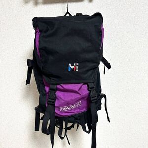 90s ヴィンテージ　MILLET CHAMONIX-30 ミレー シャモニ　バックパック リュック アウトドア 登山 パープル　＊CQ