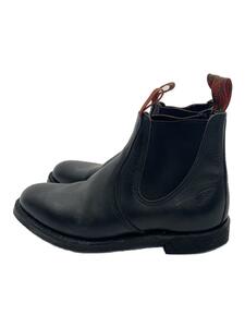 RED WING◆サイドゴアブーツ・チェルシーランチャー/US9/BLK/レザー