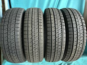 ①2021年製155/65R14バリ山！中古タイヤ4本セット　 BRIDGESTONE VRX2 ブリザックスタッドレス タイヤBLIZZAK 