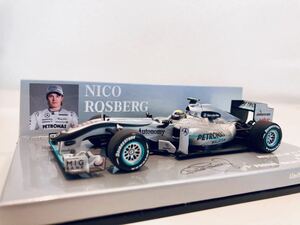 1/43 Minichamps メルセデス GP F1 Team MGP W01 #4 N.ロズベルグ 1st Podium for Mercedes Team Malaysian GP 2010