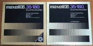 中古 maxell 10号オープンリールテープ 2本セット ジャンク品