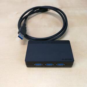 ELECOM エレコム USB3.0ハブ 4ポート U3H-S410BBK