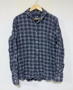 JOSEPH HOMME ジョセフオム シワ加工 チェック柄 長袖シャツ サイズ 46