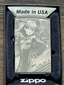 zippo 新世紀 エヴァンゲリオン アスカラングレーVer EVANGELION ASUKA 2009年製 両面デザイン ブラックチタン ケース 保証書