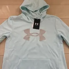 新品　UNDER ARMOUR 女の子用トレーニングパーカー XL 水色