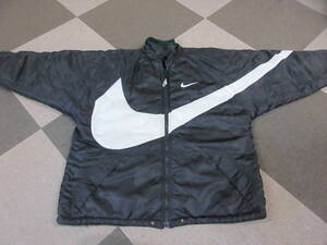 90s NIKE リバーシブル Big swoosh ジャケット L~XL ナイロン フリース ヴィンテージ ナイキ オールド スウッシュ ウィンドブレーカー